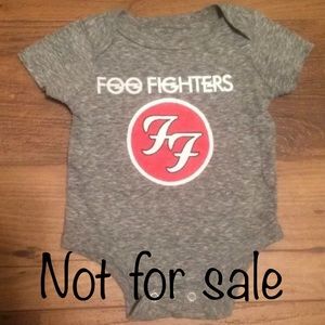 NWOT foo fighters baby shirt 0-3 months